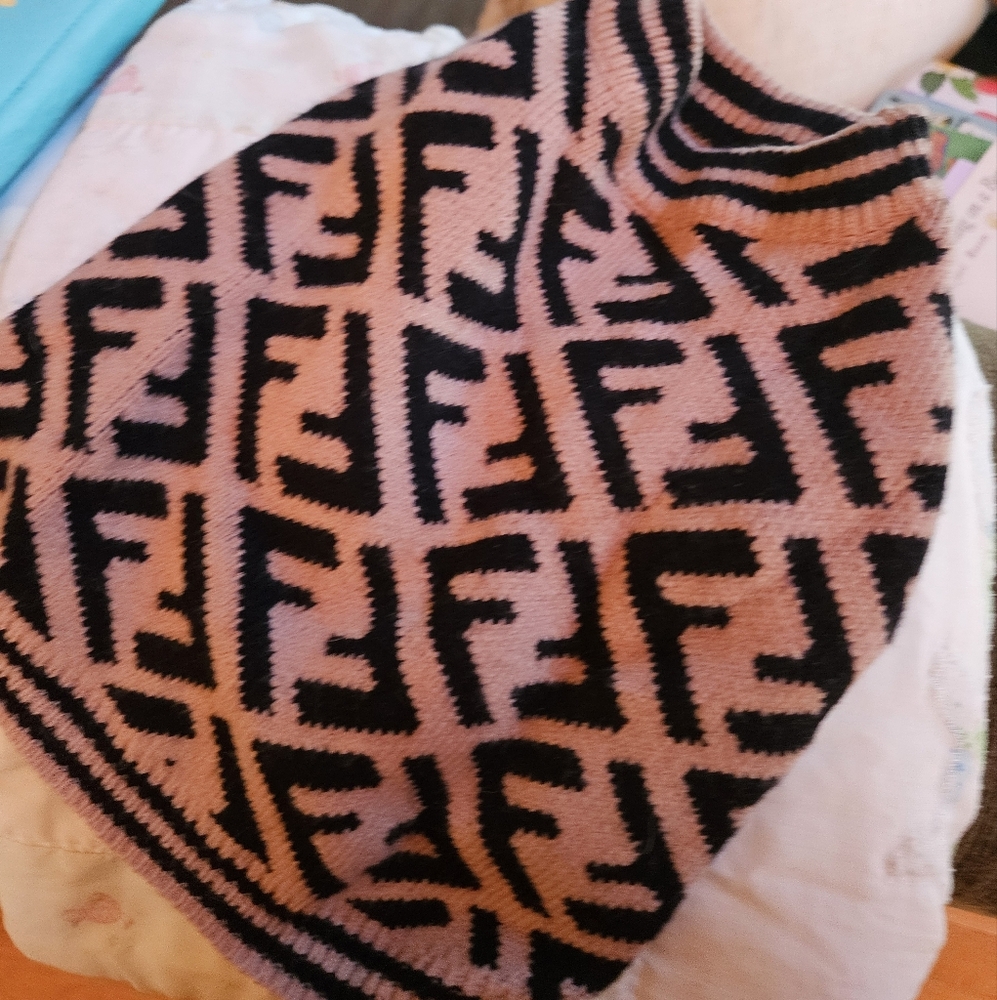 Fendi Designer Dog Sweater Size Medium